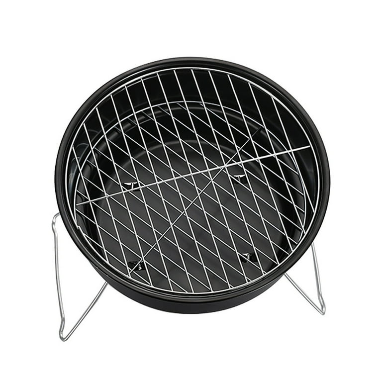 Tanjnj Barbecue Grill Portable Round Barbecue Grill Outdoor