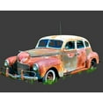 thumbnail image 2 of Kalina, Emily 18x15 Black Ornate Wood Framed with Double Matting Museum Art Print Titled - Rusty Car II, 2 of 4
