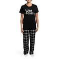 thumbnail image 4 of CafePress - Wee Lass Shamrock Women's Dark Pajamas - Women's Short Sleeve Print T-Shirt and Pants Dark Cotton Pajama Set, 4 of 7