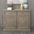 thumbnail image 1 of Homestyles Mountain Lodge Grey Buffet with Adjustable Shelves, 1 of 10