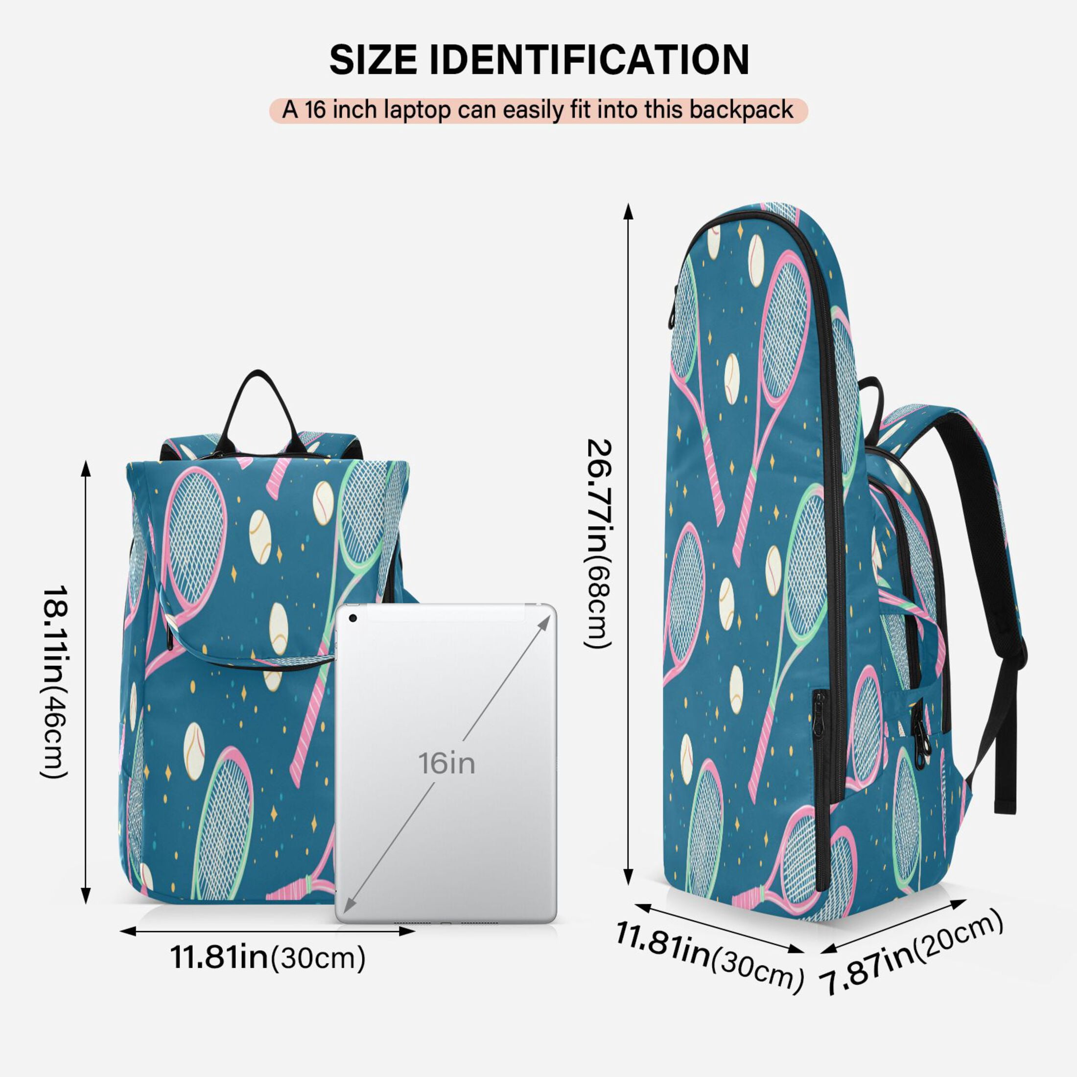 2 Racquet Holder Tennis Backpack Tennis Racket Covers Gym Bags Tennis