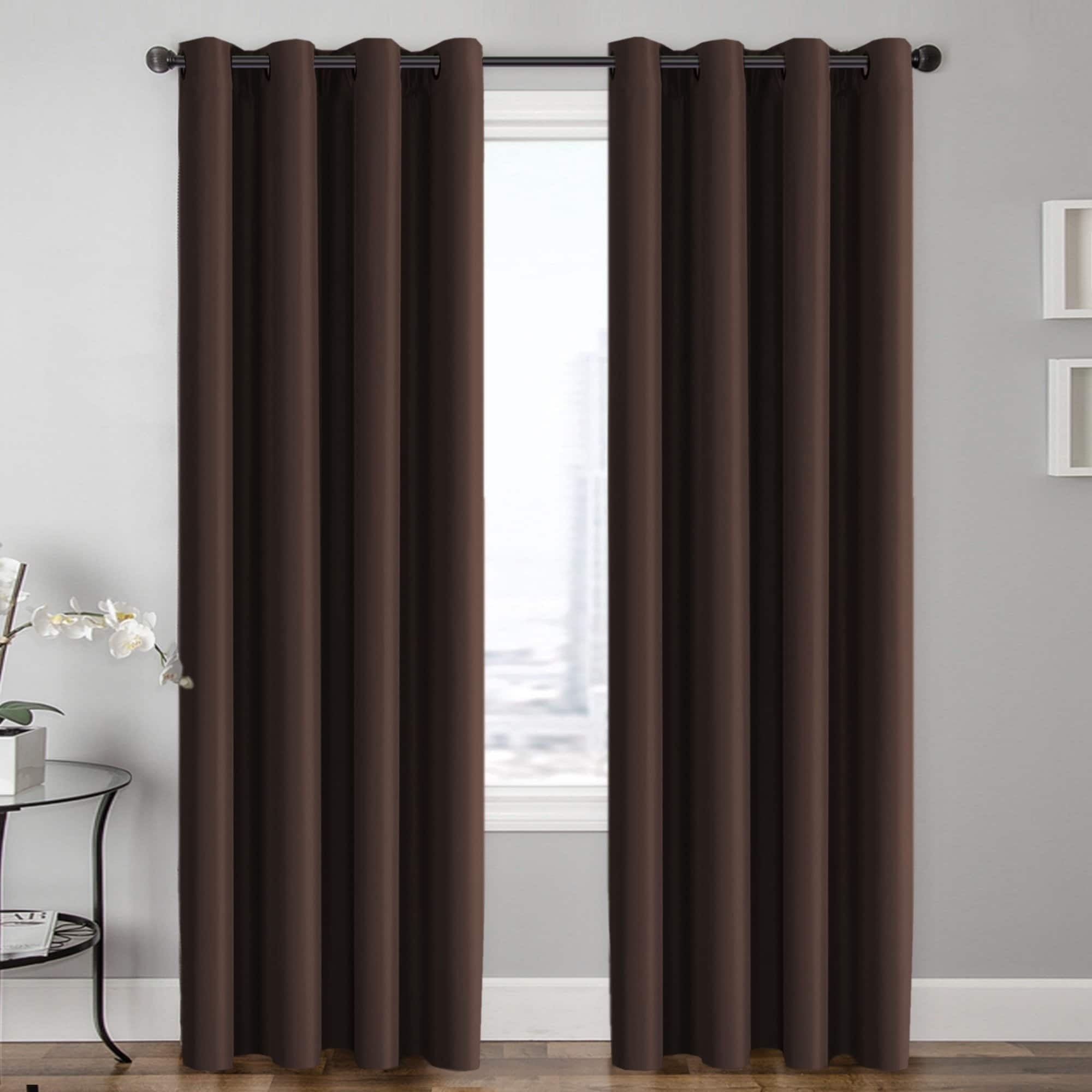 PrimeBeau 100 Blackout Lined Insulated Energy Saving Curtains 2Pack