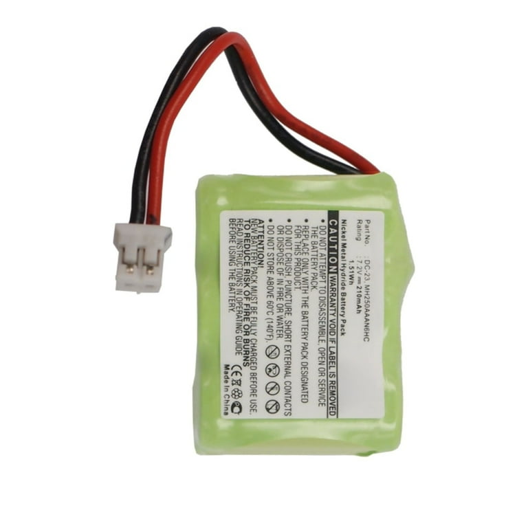 TECHTEK Batterie 210mAh Compatible Avec [Kinetic] MH250AAAN6HC, Pour [ SportDog] SD-800 Transmitter, Sporthunter SD-800, SportHunter ST-120 Transmitter, ST-120B, ST120W, Wetlandhunder SD-80 FBA