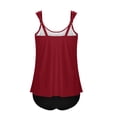 thumbnail image 2 of qucoqpe Womens Tankini Swimsuits Built in Bra Sexy Backless Strap Two Piece Modest Bathing Suits Loose Fit Swimwear, 2 of 7