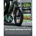 thumbnail image 6 of 750W Electric Bike for Adults,48V 13Ah Removable Battery,20MPH,20" Fat Tire E-Bike,7-Speed Gearing,LCD Display,Step-Thru Frame,Black, 6 of 6