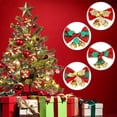 thumbnail image 4 of 40 Pack Christmas Bow with Bells,Christmas Tree Bows ,Mini Christmas Bows,Christmas Bows for Presents  Ornament Christmas Tree Hanging Decor (4 Styles), 4 of 9