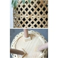 thumbnail image 5 of RISEON Set of 2 Handmade Mid  Modern Planter, Rustic Indoor Rattan Basket Flower Pot Plant Stand,Large Floor Planter Natural, 5 of 6