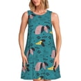 thumbnail image 1 of Disketp Dachshund Dog para Vestido sin Mangas para Mujeres, Vestidos de Verano para Mujeres, Casual y Holgado para la Playa, 1 of 7