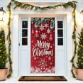 thumbnail image 6 of Merry Christmas Door Cover 6.7x3 Ft Winter Holiday Atmospheres Door Curtain Backdrops Hanging Fabric Christmas Door Covers Home Room Decor, 6 of 6