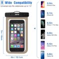 thumbnail image 3 of JOTO Universal Waterproof Pouch Cellphone Dry Bag Case for iPhone 12 Pro Max 11 Pro Max Xs Max XR X 8 7 6S Plus SE, Galaxy S20 Ultra S20+ S10 Plus S10e /Note 10+ 9, Pixel 4 XL up to 7", 3 of 6