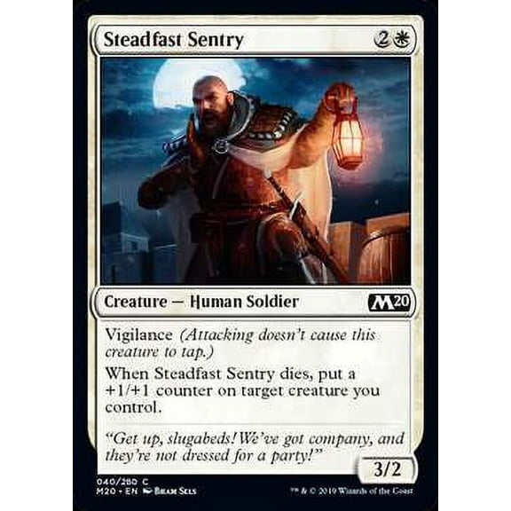 MtG Core Set 2020 Steadfast Sentry #40