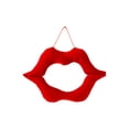 thumbnail image 2 of Red Lips,Valentine’s Day Hanging Decoration,Romantic Red Lips Shape Ornament for Party Scene Home Wall Door Decor(13.78x8.67in), 2 of 6