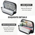 thumbnail image 5 of Standing Pencil Case with Base Large Capacity Stationery Pouch Pen Bag with Zipper for Women Men Rose Gold Glitter, 5 of 7