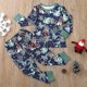 thumbnail image 1 of Navidad niños niños imprimir blusa tops y pantalones Navidad familia ropa pijamas, 1 of 4