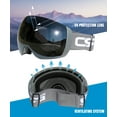thumbnail image 3 of CRG Sports Ski Goggles 100% UV Protection Frameless Snowboard Goggles for Men,Women,Adults, 3 of 6