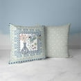 thumbnail image 4 of Birdsong Bouquet Vase Throw Pillow with Removable Cover in Blue 20x20, 4 of 6