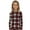 White Plaid, variant on Rocky Kids Thermal Underwear Shirt for Girls Base Layer Long Johns, Black Emoji Small