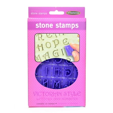 Stone Stamps Victorian letters and numbers (pack of 3)