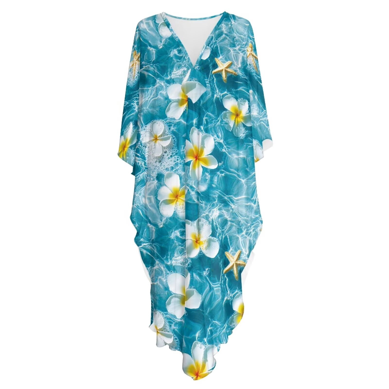Kirablend Leilani Oversized Batwing Kaftan Cover-Up