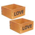 thumbnail image 3 of Youliang Vintage Wood Planter Box Set of 2 for Wedding Decor, 3 of 6