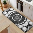 thumbnail image 5 of Black White Tie Dye Mandala Pattern Kitchen Rug Mat,Kitchen Runner Rugs Non Skid Washable,Decorative Kitchen Floor Mats for Kitchen,Sink,Laundry,17"x47.2", 5 of 7