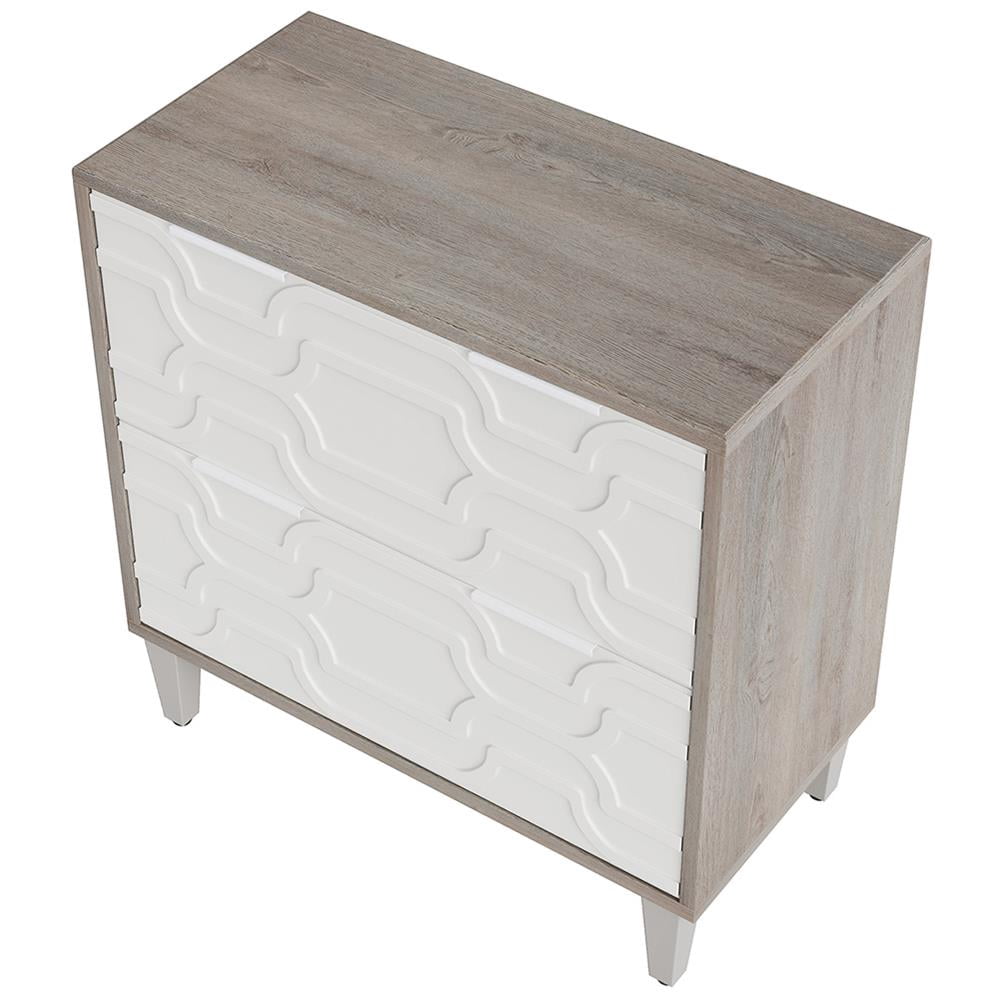 Barara King File Stroage Cabinet, File Cabinet, Office Filing Cabinet Organizer, Wood File Cabinet, 2-Drawer Storage Cabinet for A4/Letter/Legal Size,White