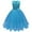 Light blue, variant on Edvintorg Dress for Kids 3-9Years Toddler Girls Dresses Solid Color Flowers Net Yarn Bowknot Birthday Party Flowers Gown Dresses Vestido Infantil