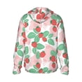 thumbnail image 3 of Balery Strawberry Men's Women's UPF 50+ Sun Protection Lightweight Hoodie Performance Long Sleeve Shirt for Fishing Running-Medium, 3 of 9