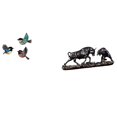 thumbnail image 1 of Pájaro para colgar en la pared,Arte de pared de pájaros de madera Decoración de pared de pájaros voladores de madera,Estatua de escritorio,Figura decorativa de pelea de toros y, 1 of 8