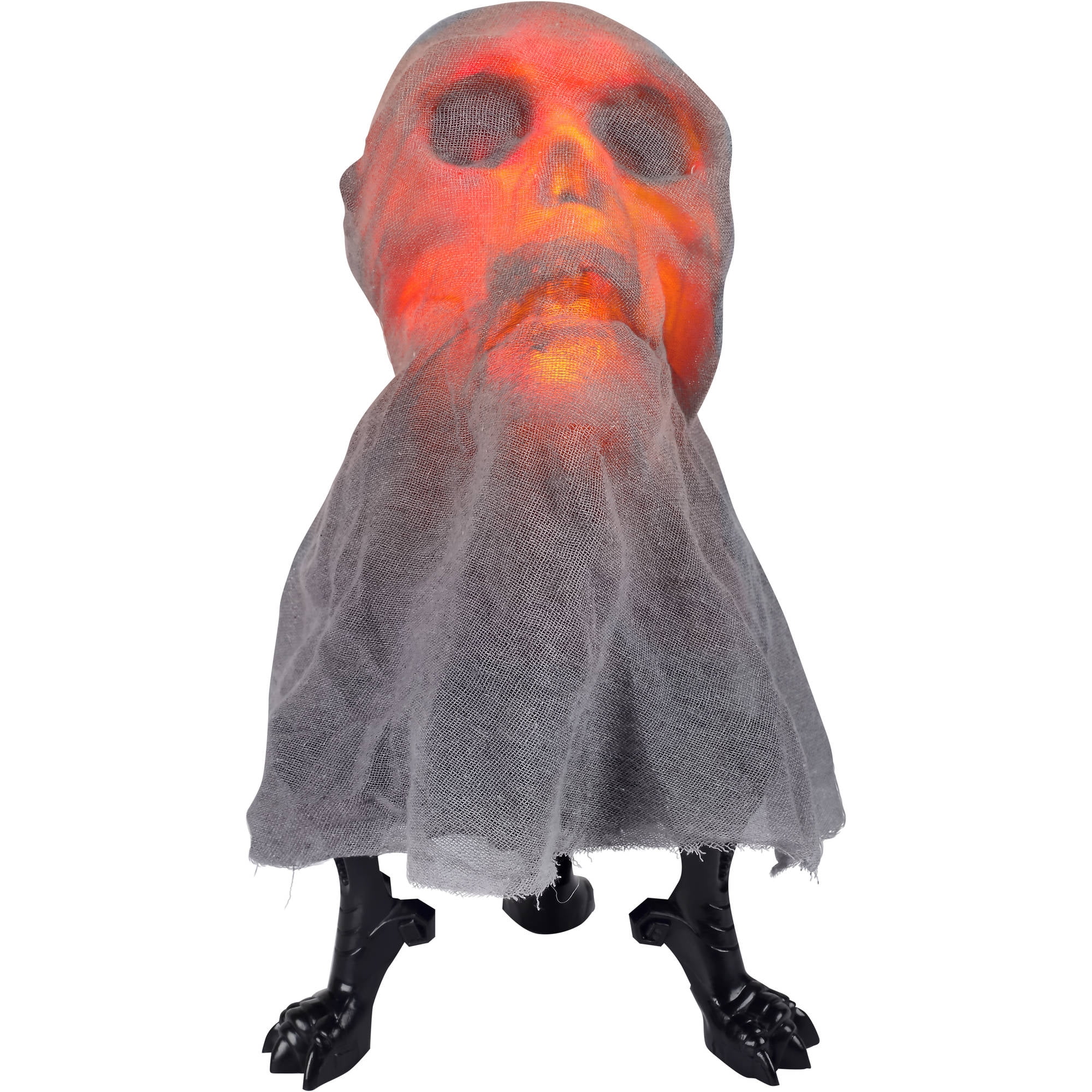 Animated Lightshow Tabletop Fire and Ice Skull Head Halloween ...