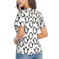 thumbnail image 3 of Wukai Lovely Penguin Classic V-Neck T-Shirt for Women: Comfortable, Stylish, and Versatile Wardrobe Essential-Medium, 3 of 7