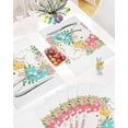 thumbnail image 5 of Easter Placemats Set of 4, Bunny Rabbit Eggs Placemat for Dining Table Decorations, Flower Leaves Branch Floral Place Mats, Spring Table Mats for Kitchen Dinner Seasonal Holiday Party Decor, 5 of 6
