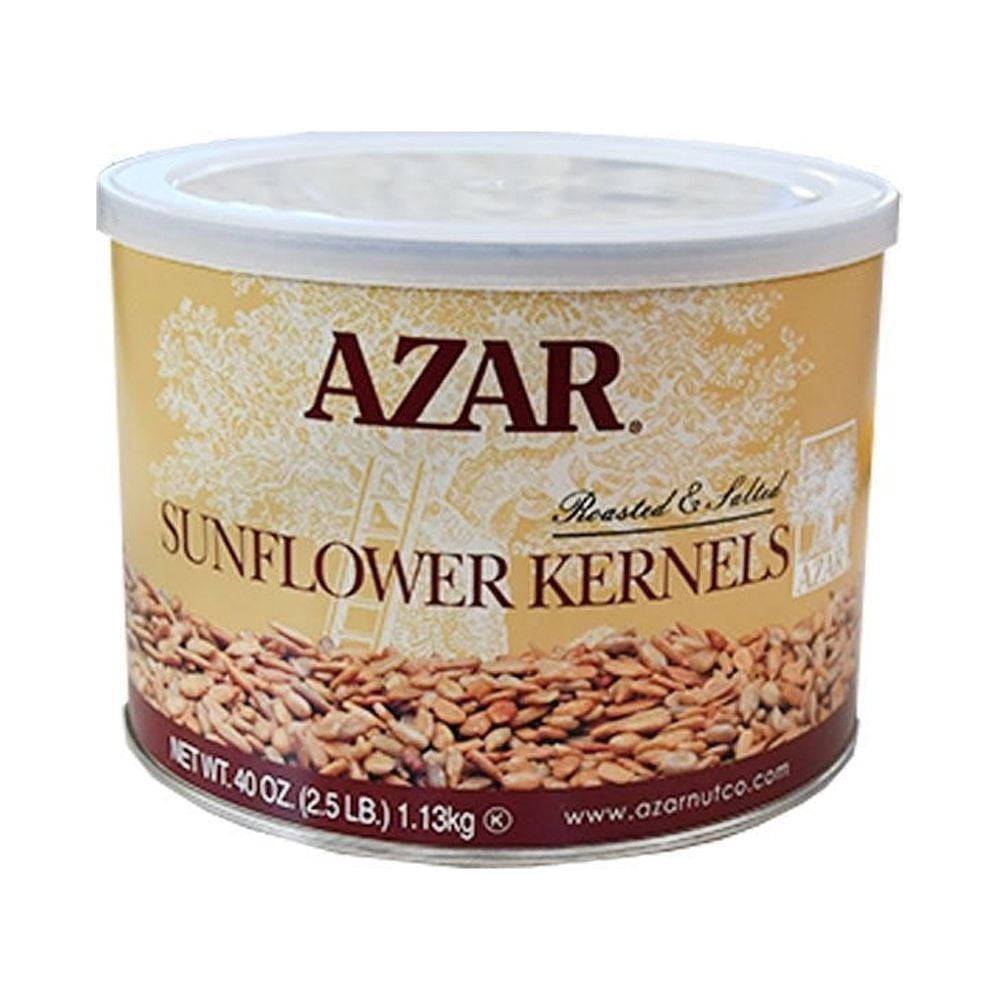 Azar Sunflower Seed Salted Kernels, 2.5lb, 6 Pack
