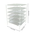 thumbnail image 2 of Stackable 6 Layer Sweater Drying Rack Laundry Clothes Mesh Net Dryer Stand Green, 2 of 22
