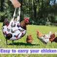 thumbnail image 4 of CHENjy Chicken Carrier, Poultry Transport Bag, Heavy Duty Canvas Travel Satchel for Small Animal Outdoor Use 14.7*25.5 in, 4 of 7