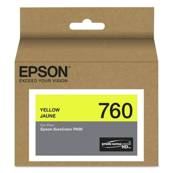 Epson T760420 (760) UltraChrome HD Ink - Yellow