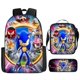 thumbnail image 1 of Sonic Backpack Sonic Elementary School Bag Lunch Bag Pencil Bag Three-piece Set 18-NMAOV, 1 of 2