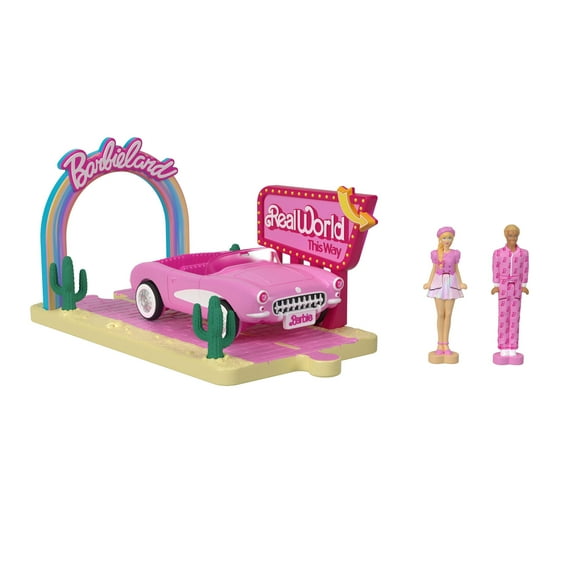 Barbie Mini BarbieLand Barbie The Movie Vehicle Collection, Includes 2 1.5-inch Dolls & Vehicles Inspired by the Film