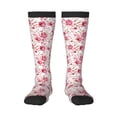 thumbnail image 2 of Lsque Rose Flowers Printed Crew Socks Men's Women's LightWeight Thin Casual Calf Socks ,Knee High Socks,Cotton Socks, 2 of 9