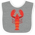 thumbnail image 3 of Inktastic Lobster Cute Ocean Creature Boys or Girls Baby Bib, 3 of 4