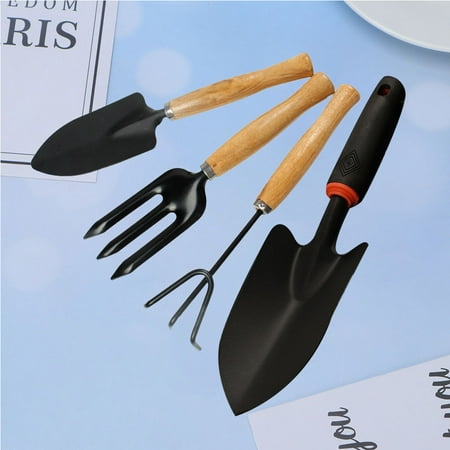 LABRIMP 4Pcs Mini Gardening Tool Set Bamboo For Garden Hand Tools Home Users