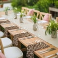 thumbnail image 4 of Cloth Napkins Set of 4 - 20x20 Inches, Leopard Printed Washable Reusable Table Napkins, Modern Animals Textured Brown Soft & Absortbent Dining Napkin for Party Wedding Hotel Restaurant, 4 of 8