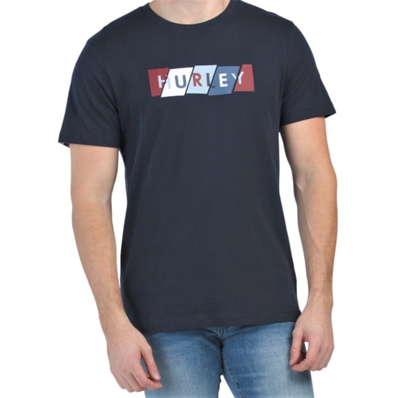 Hurley Men's Logo Graphic Print Tee Cotton Jersey Short Sleeve T-Shirt