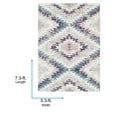 thumbnail image 3 of Livabliss Area Rugs for Living Room, 5x7 Anika Rustic White Rug, Bedroom Dining Room Home Decor Stain Resistant Carpet (5'3" x 7'3"), 3 of 8