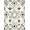 Black White Gray, Pattern 8, variant on ODIKA 8'x10' Washable Area Rug Geometric Motif Boho Detailing Interlocking Lattice Abstract Flowing Dynamic for Living Room, Under Sectional, Family , Durable, Non-Slip