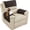 Black, variant on KALAKALA Sofa Armrest Cover, Headrest Cover for Recliner Chair Arm Cover, Armchair Slipcover with Pockets, Nonslip Quilted Furniture Protector for Pets Leather Sofa Couch