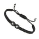 thumbnail image 1 of Pulsera Inicial Ajustable de Uxcell Letra del Alfabeto N Pulsera de Cuerda Negra Trenzada Pulsera Inicial para Parejas, 1 of 6