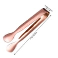 thumbnail image 3 of Stainless Steel Ice Tong Small Cubic Sugar Pastry Tong Mini Coffee Bar Serving Clip, 3 of 6