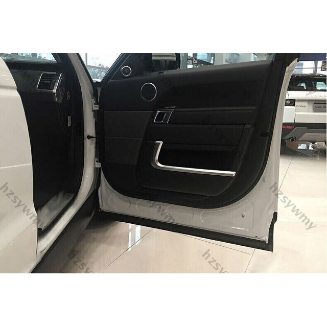 Convient pour Range Rover Sport 2014 - 2022 Panneau de Porte Intérieur Couverture Protectrice Décorative Argent ABS-