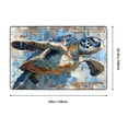 thumbnail image 5 of Area Rugs For Living Room Decor - Abstract Sea Turtle Anti Slip Throw Washable Rugs 3x5 For Bedroom, Soft Indoor Carpet For Bedroom Living Room 60x39In, 5 of 5